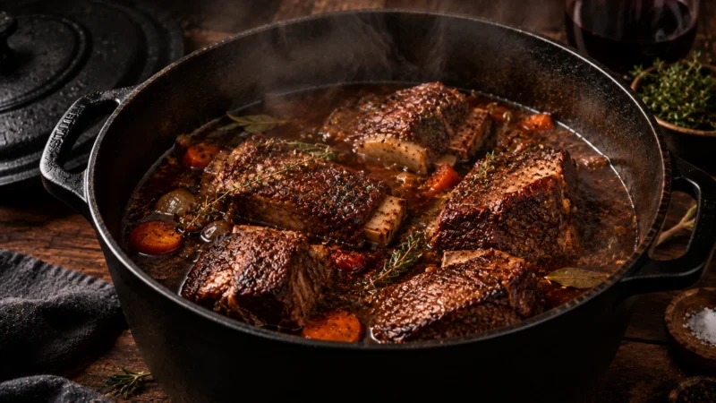 Ribs in the Cooking Liquid