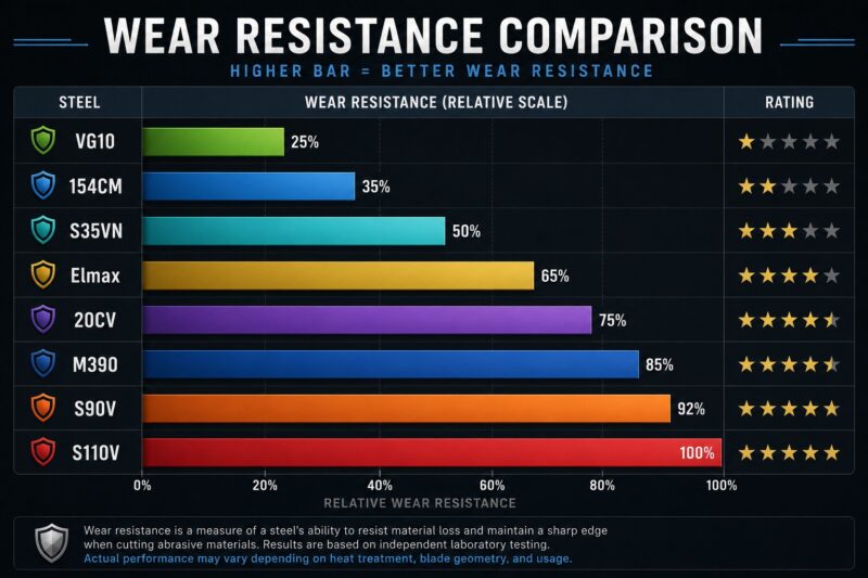 Wear Resistance Chart