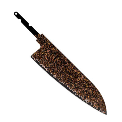 Cu Mai Santoku Knife Black Blank Blade