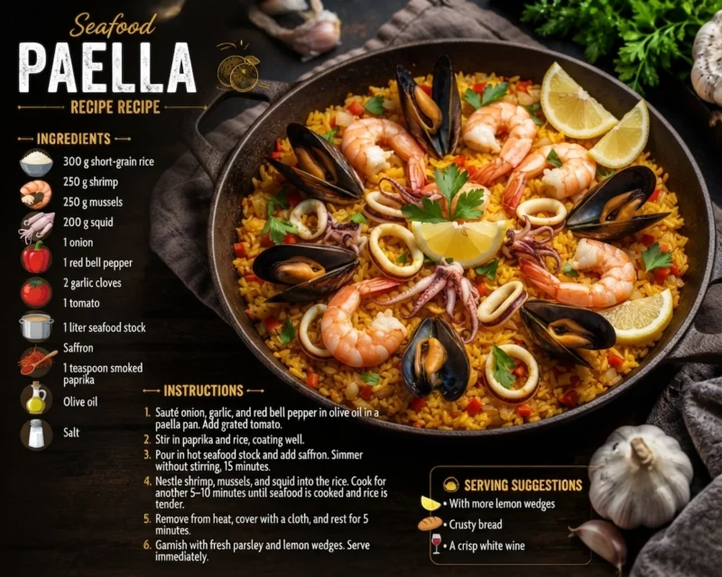 Seafood Paella recipe