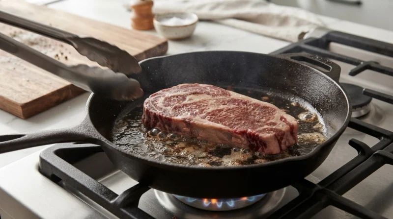 Searing the Steak