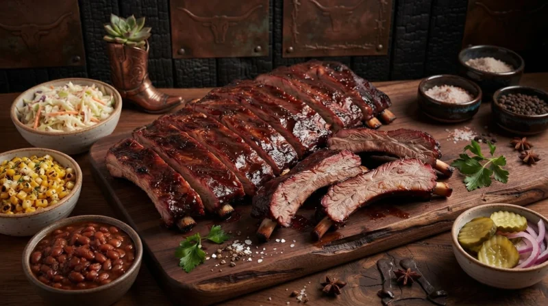 Serving the ribs