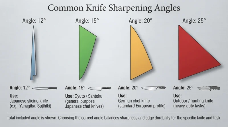 Sharpening Angle Comparison