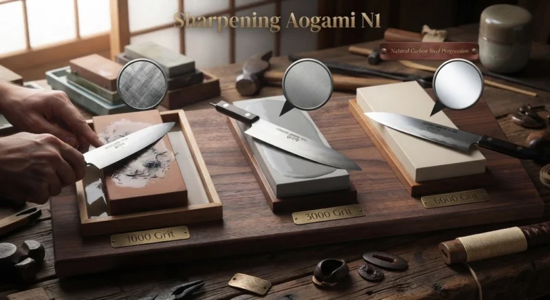 Sharpening Aogami N1