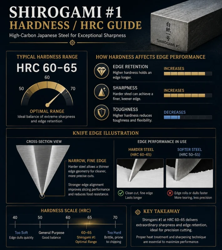 Shirogami #1 hardness