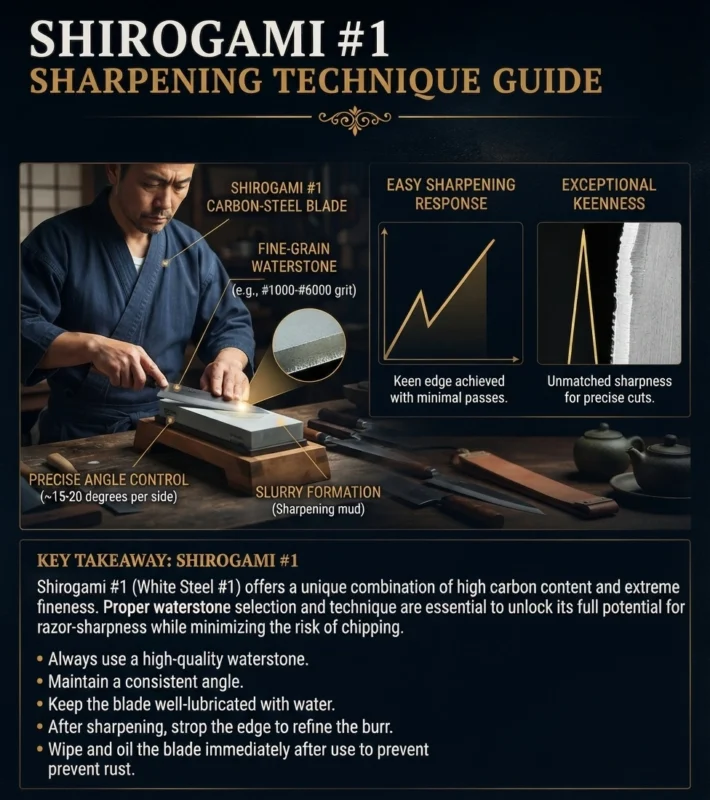Shirogami #1 sharpening