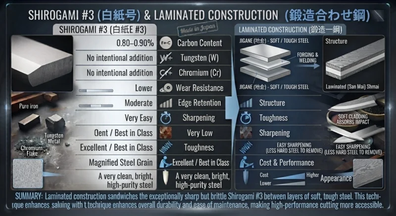 Shirogami #3 and Laminated Construction
