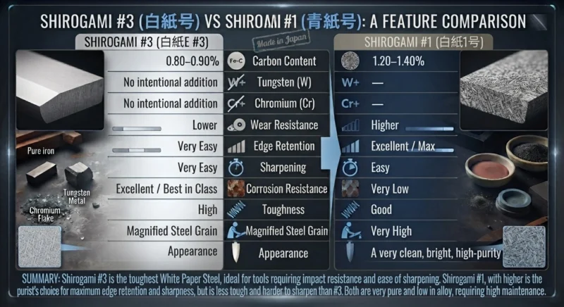Shirogami #3 vs Shirogami #1