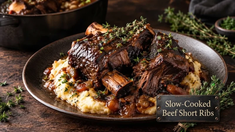 Slow-Cooked Beef Short Ribs