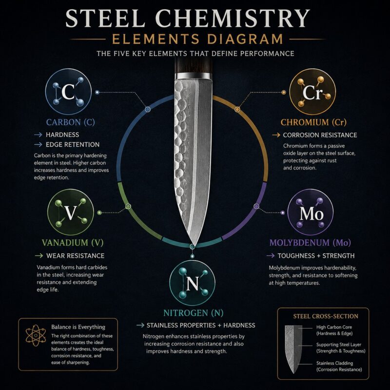 Steel Chemistry Elements Diagram