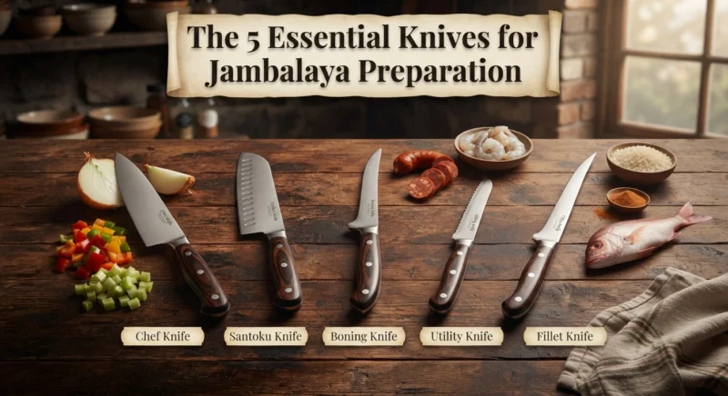 The 5 Essential Knives for Jambalaya Preparation