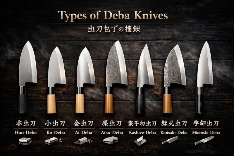Types of Deba knife