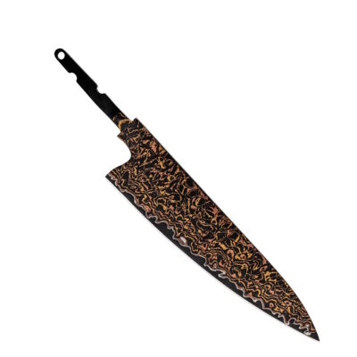 Cu Mai Damascus Steel Petty Knife Black Blank