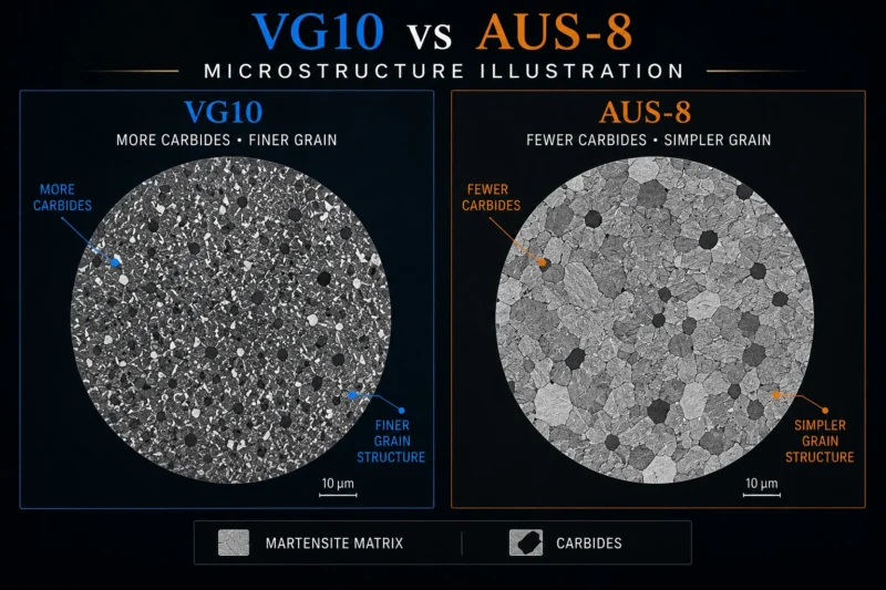 vg10 vs aus8 Microstructure Illustration