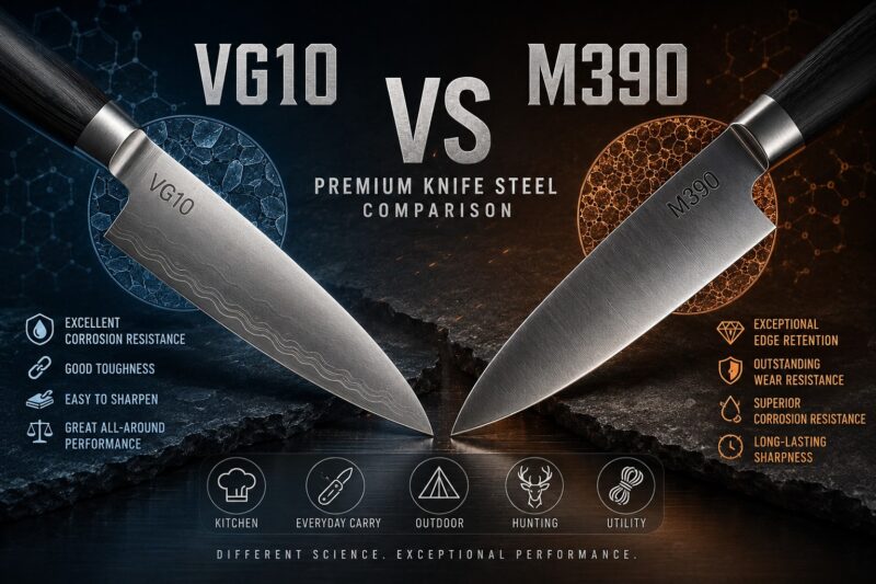 VG10 vs M390 Steel