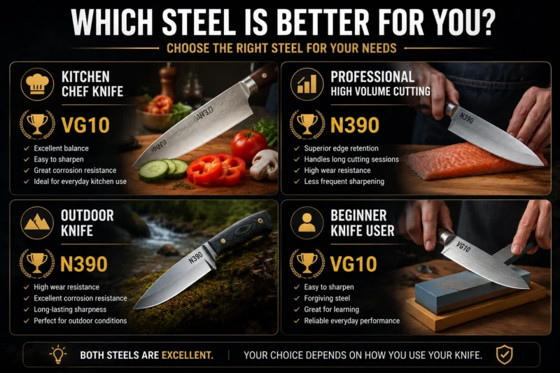 vg10 vs n390 Best Applications Infographic