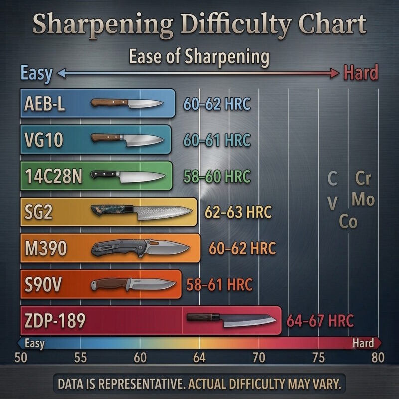 Ease of Sharpening