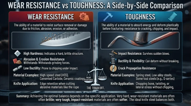 wear resistance and toughness comparison