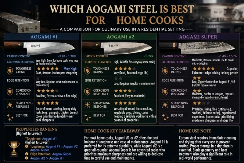 Which Aogami Steel Is Best for Home Cooks