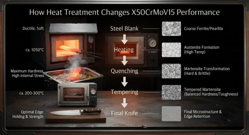 X50CrMoV15 Heat Treatment