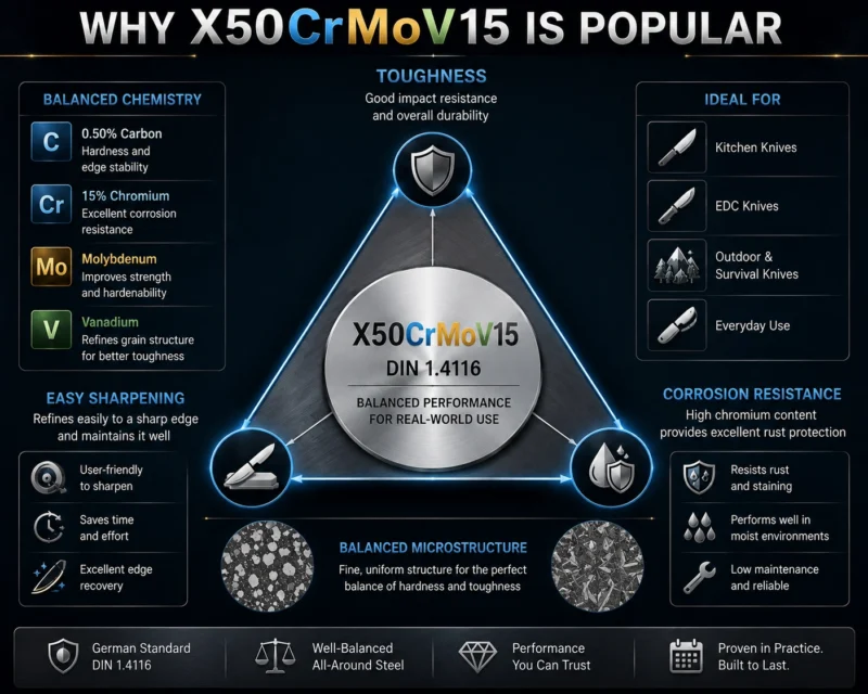 X50CrMoV15 Performance Balance