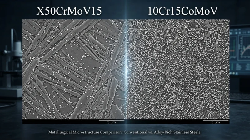 X50CrMoV15 vs 10Cr15CoMoV Steel composition