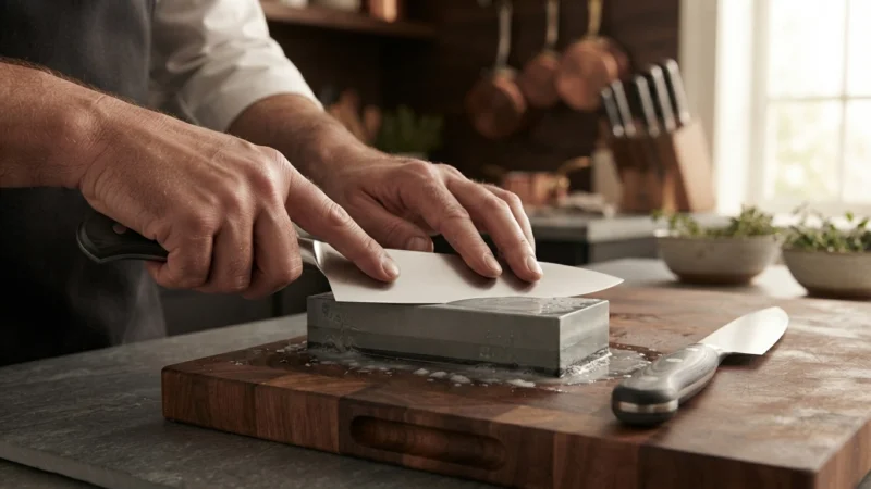 X50CrMoV15 vs N690 Sharpening comparison