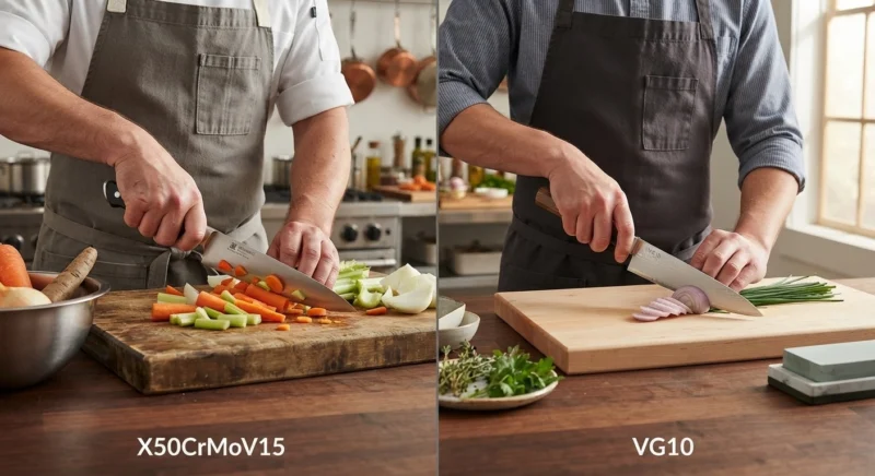 X50CrMoV15 vs VG10Real-world use