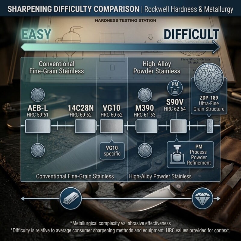 Sharpening Difficulty Infographic